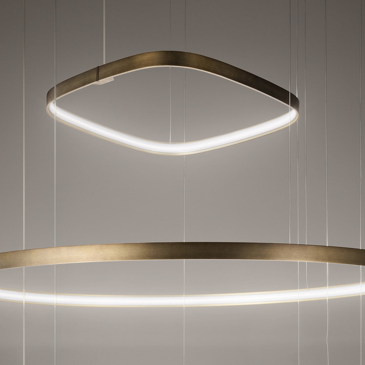 Zero Square 50 Aluminium LED Pendant Light Without Canopy