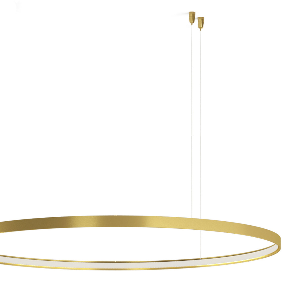 Zero Round Smart Aluminium Ring LED Pendant Light 98cm