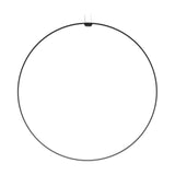 Zero Round Vertical Ring Pendant Light, a 98cm circular pendant in black with integrated LED, suspended from two fine cables against a plain white background.