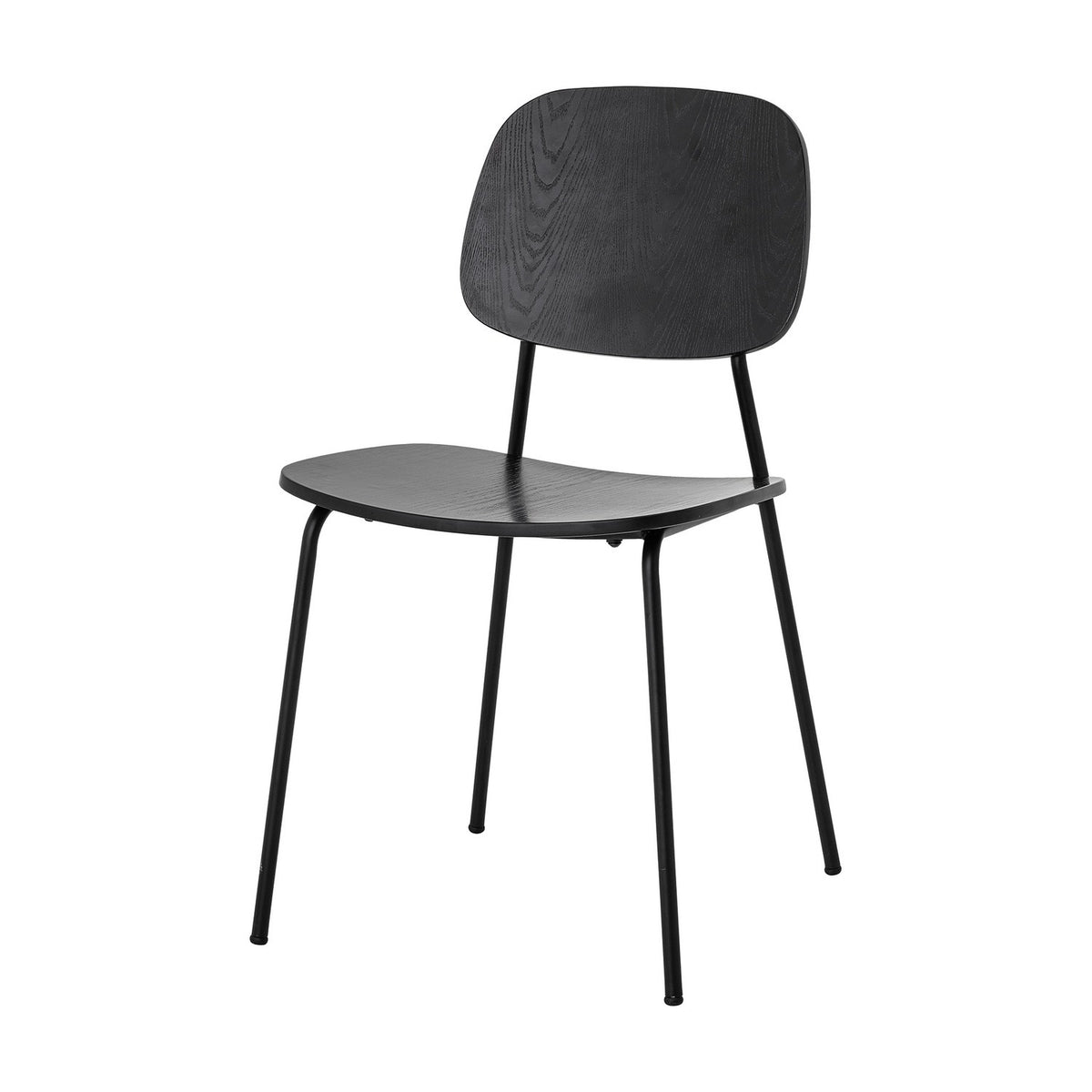 Monza Wooden Dining Chair - Black