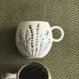 Bea Crackle Stoneware Cup 250ml - Beige