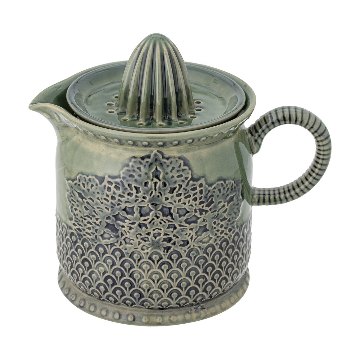Liselu Stoneware Lemon Squeezer - Green