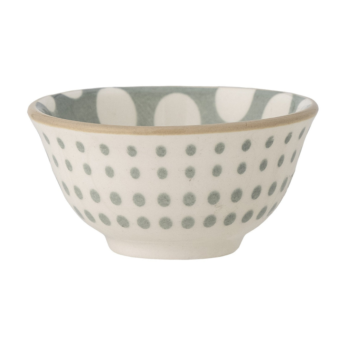 Maple Dotted Stoneware Bowl 6.5cm - Green
