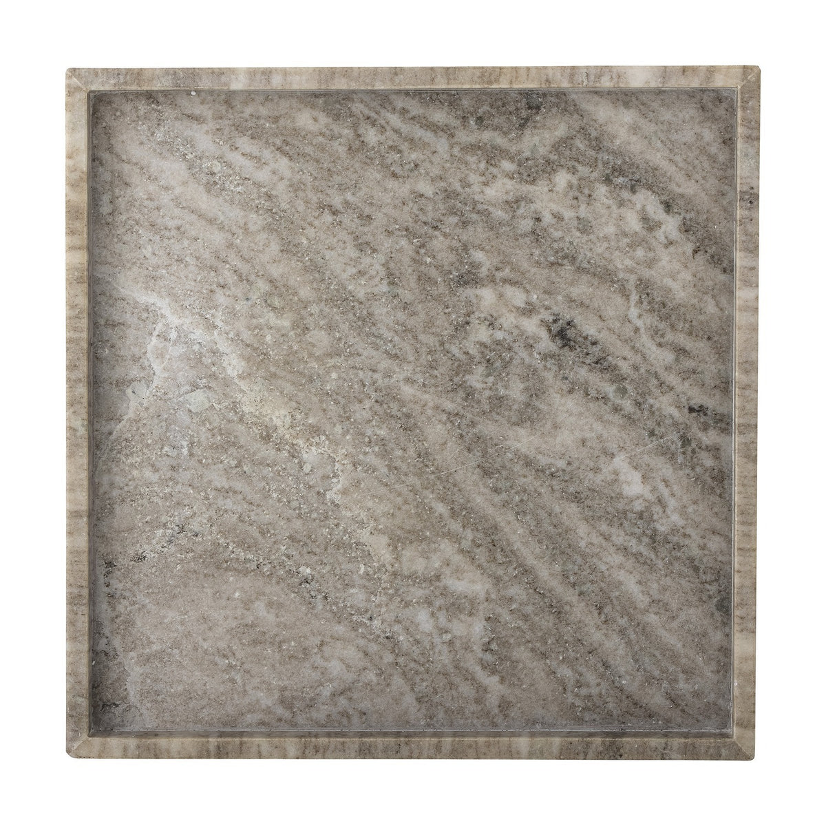 Majsa Marble Tray 35x35cm - Brown