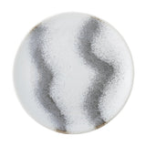 Paula Striped Stoneware Side Plate - White