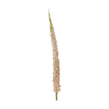 Foxtail Artificial Stem 73cm in pink, a tapering faux flower spike with green base on a plain white background.