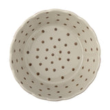 Chip Striped Stoneware Bowl 17cm - Pink