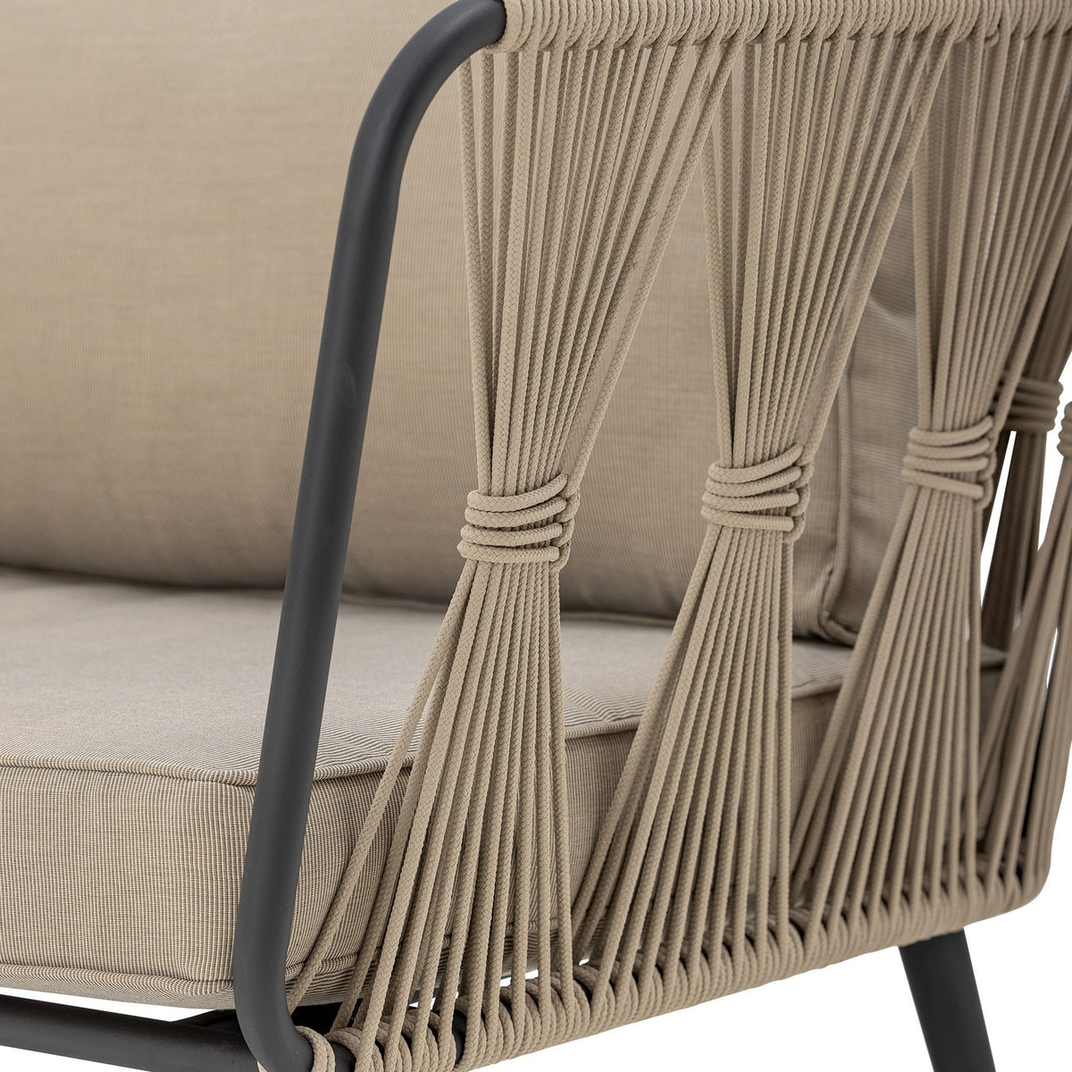 Pavone Fire-resistant Iron Garden Sofa - Beige
