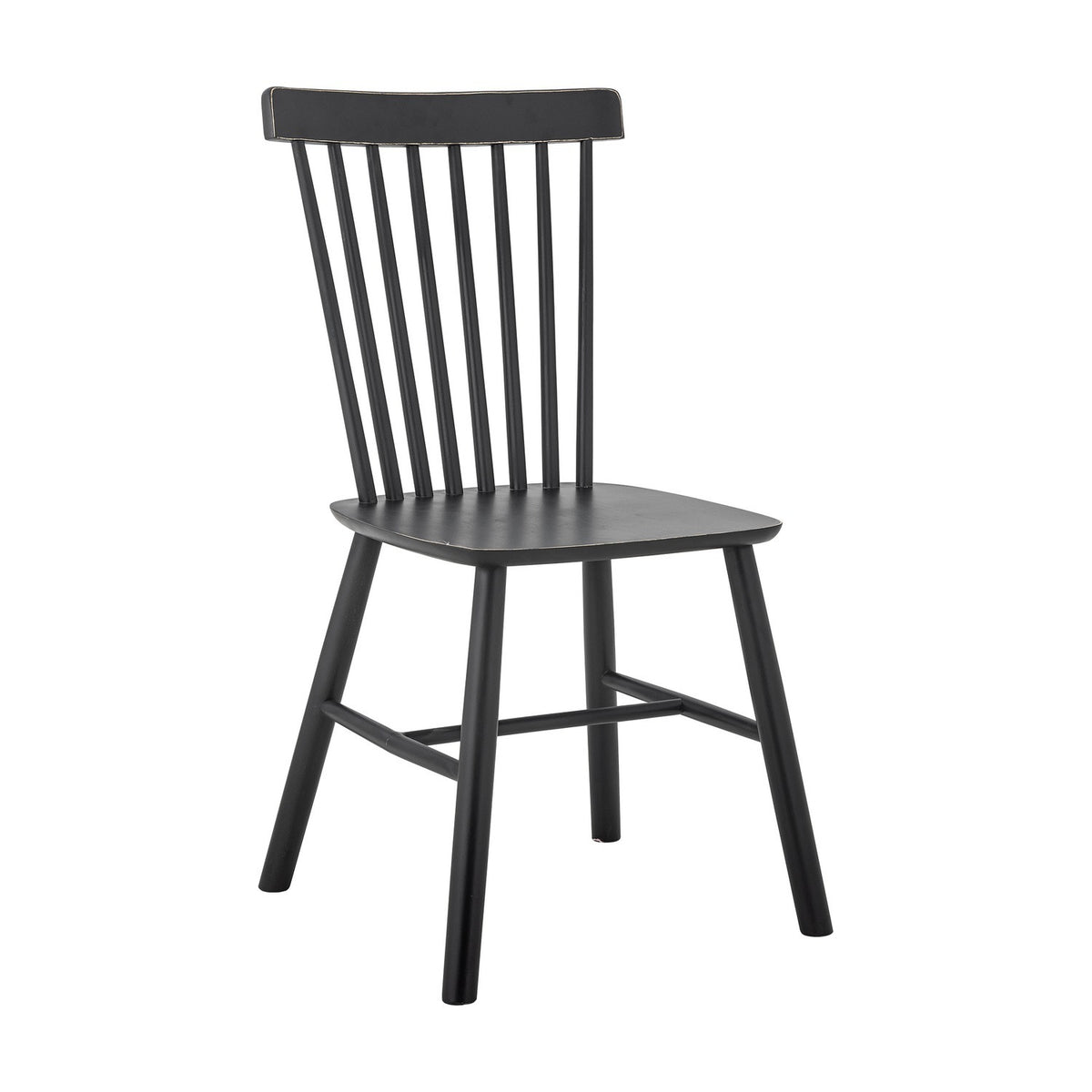 Mill Wooden Dining Chair - Black