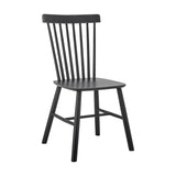 Mill Wooden Dining Chair - Black