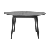 Peron Round Wooden Dining Table - Black
