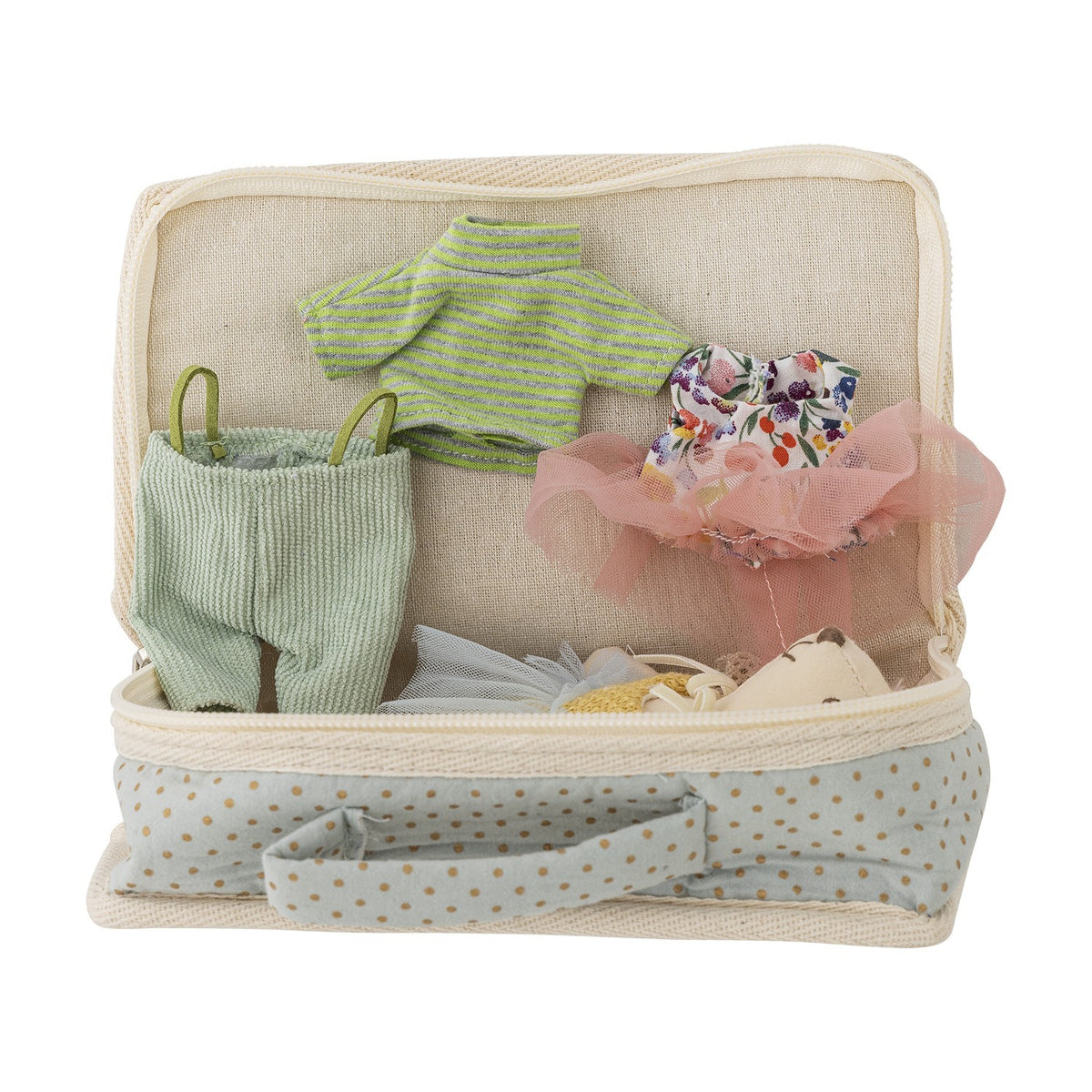 Lara Rag Doll with Dotted Suitcase - Multi