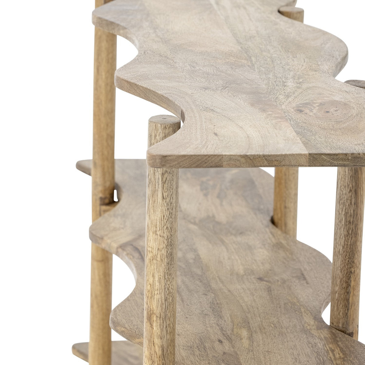 Rivoli Wooden Bookcase - Beige