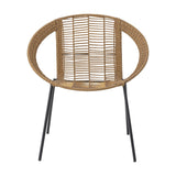 Dudine Round Garden Lounge Set of 3 - Beige