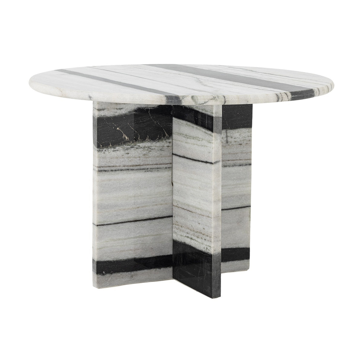 Rosito Striped Marble Coffee Table - White