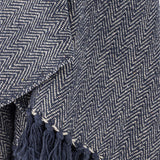 Herringbone Throw - Blue