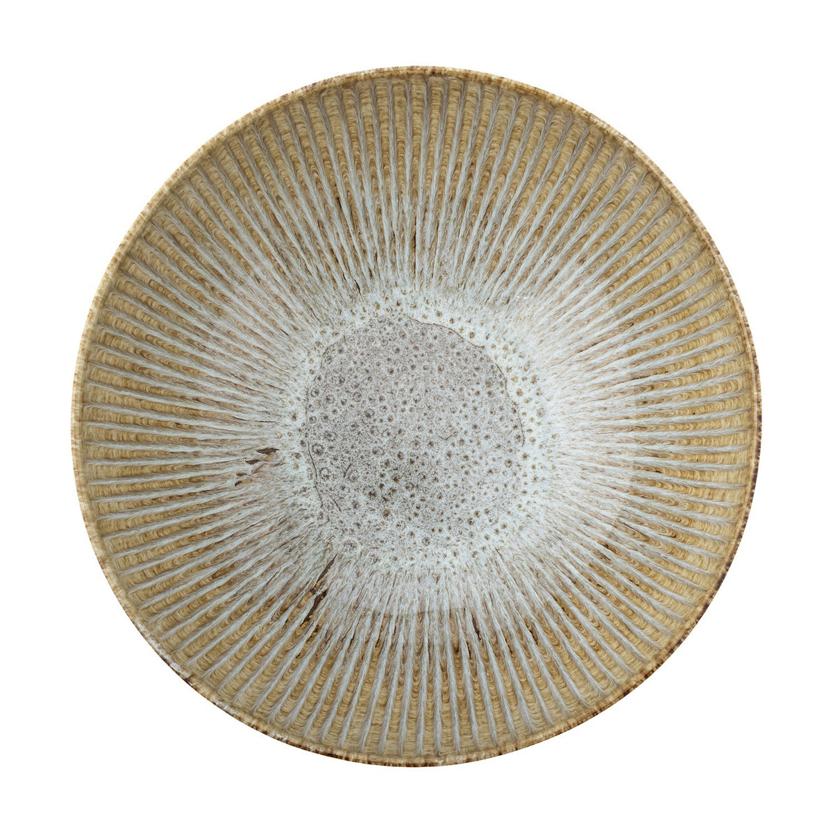 Fleur Stoneware Bowl 27cm - Beige