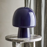 Paddy Mushroom Glass Table Lamp - Blue