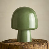 Paddy Mushroom Glass Table Lamp - Green