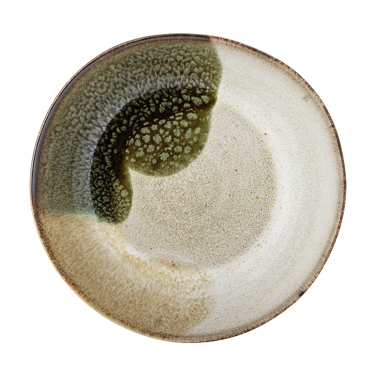 Jules Stoneware Deep Plate - Green