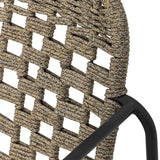 Calana Iron Garden Chair - Brown