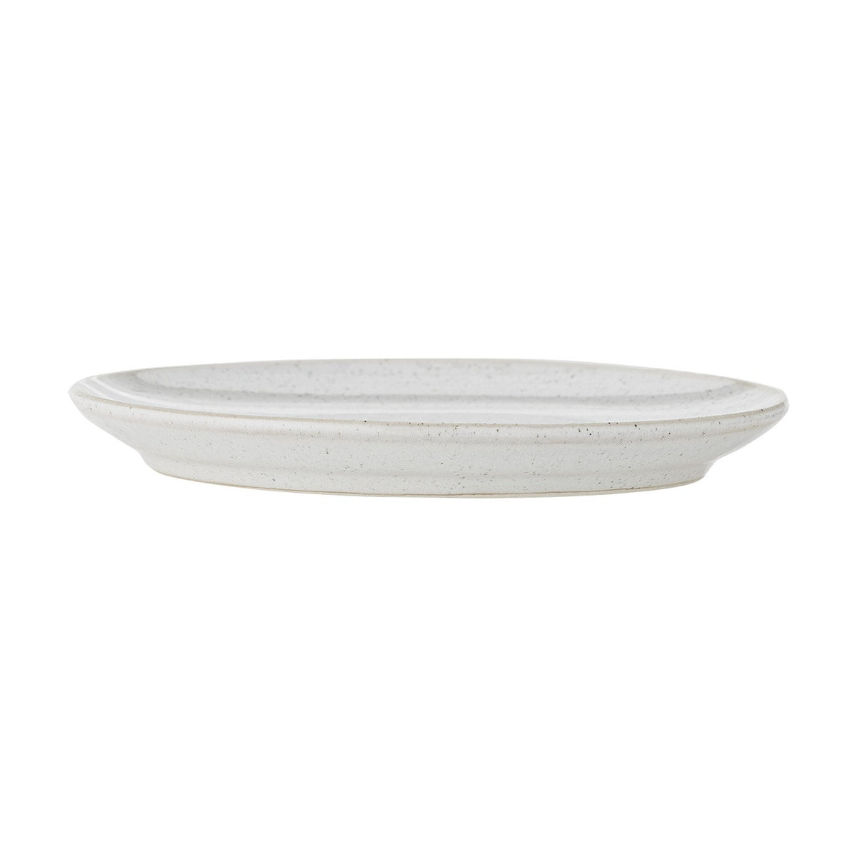 Addison Speckled Stoneware Plate - White