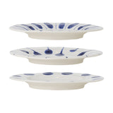Linora Stoneware Side Plates Set of 3 - White
