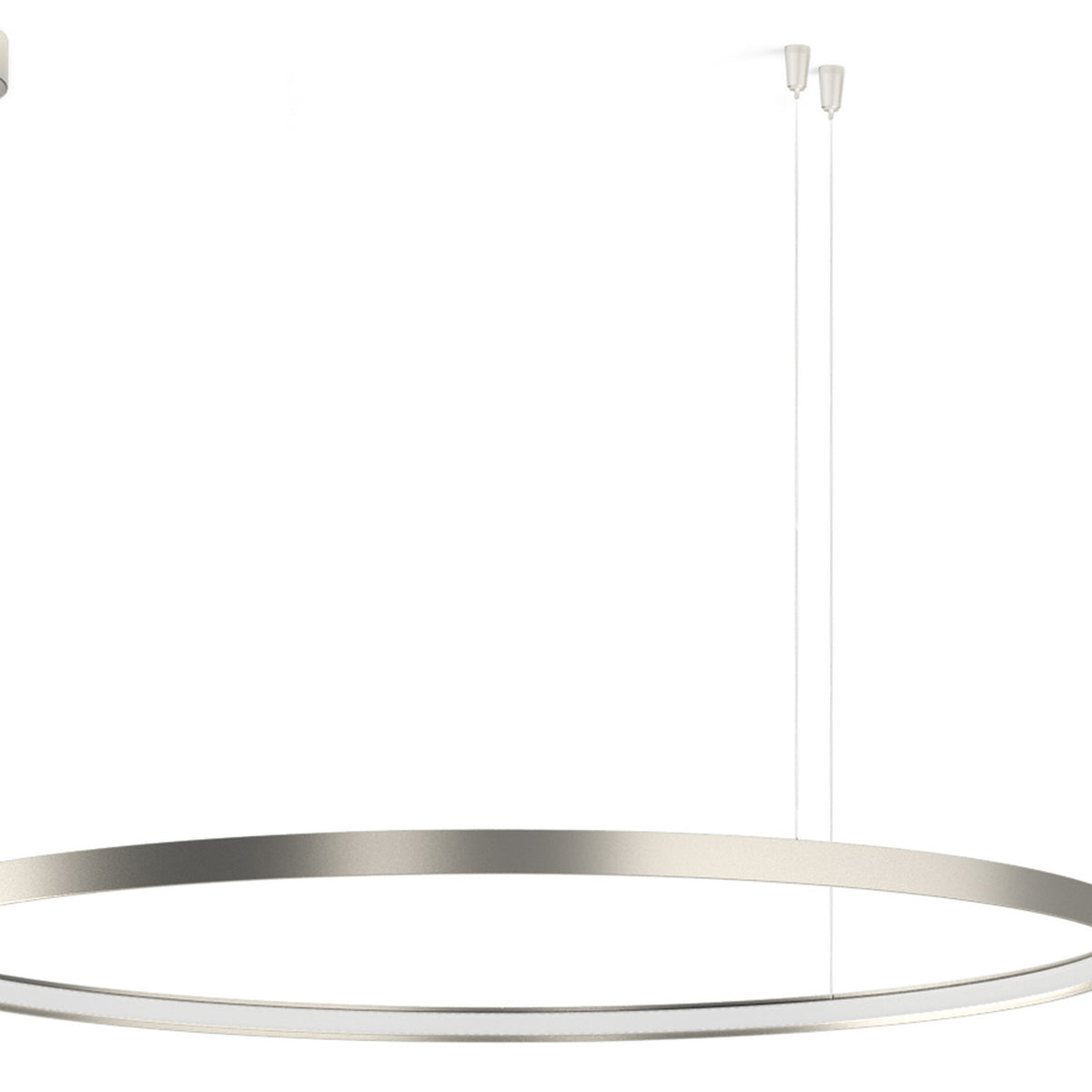Zero Round Smart Aluminium Ring LED Pendant Light 98cm