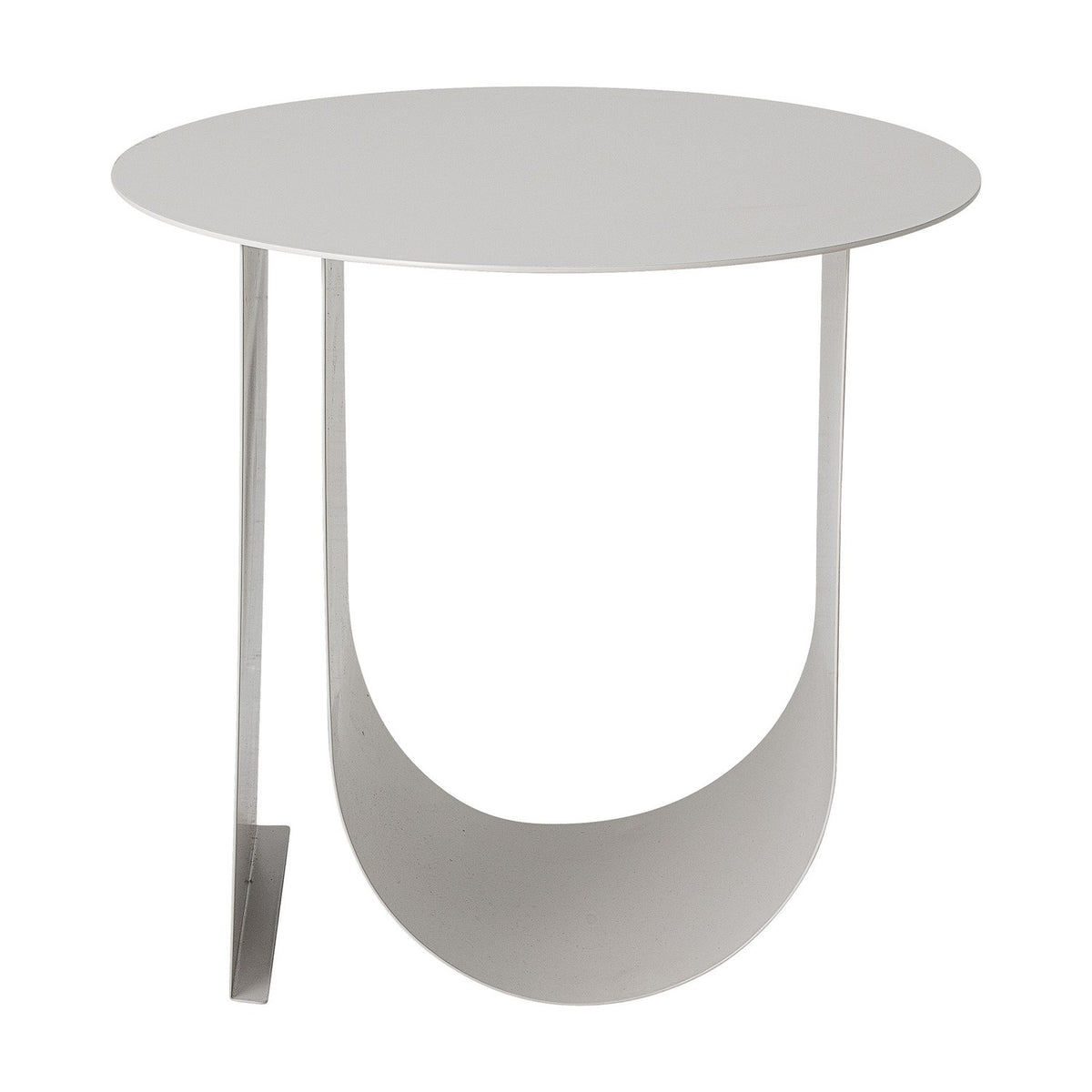 Cher Round Iron Side Table - Grey