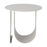 Cher Round Iron Side Table - Grey