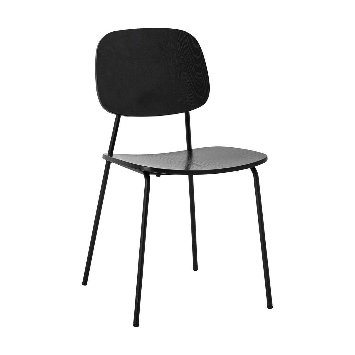 Monza Wooden Dining Chair - Black