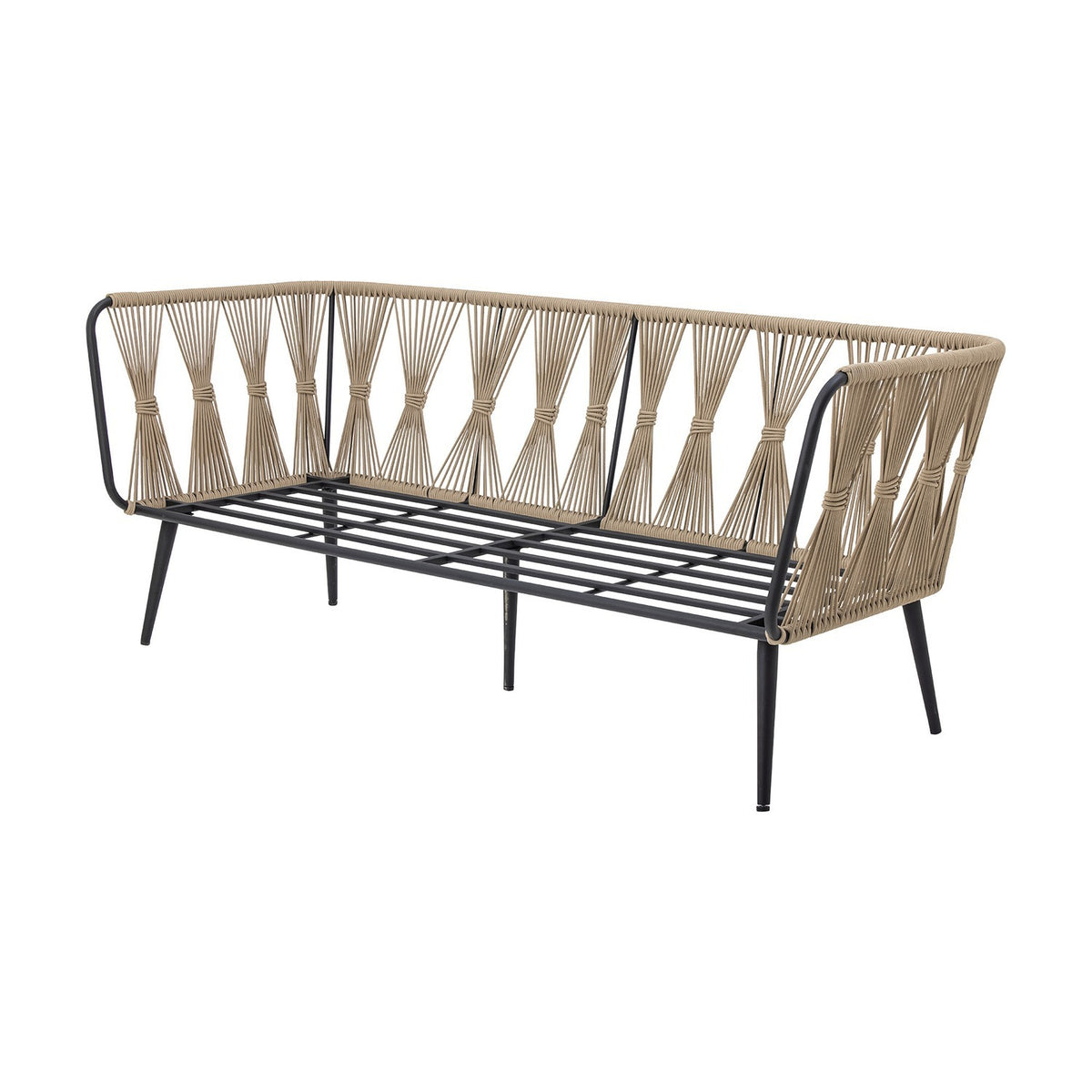 Pavone Fire-resistant Iron Garden Sofa - Beige