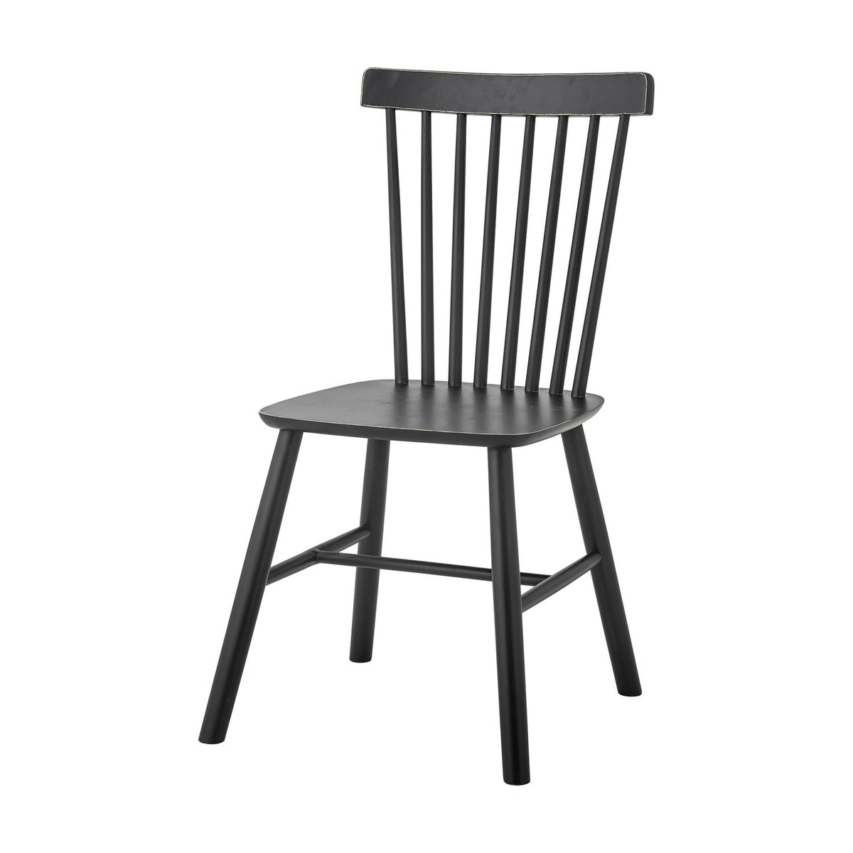 Mill Wooden Dining Chair - Black