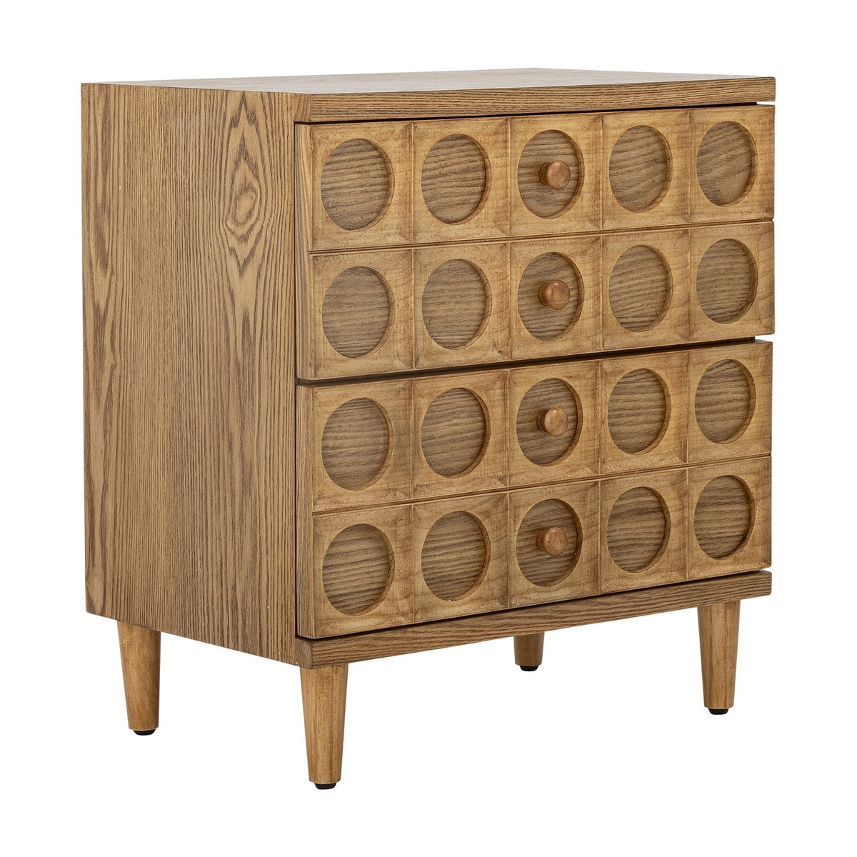Vester Geometric Chest of Drawers - Brown