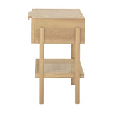 Manon Wooden Side Table - Beige
