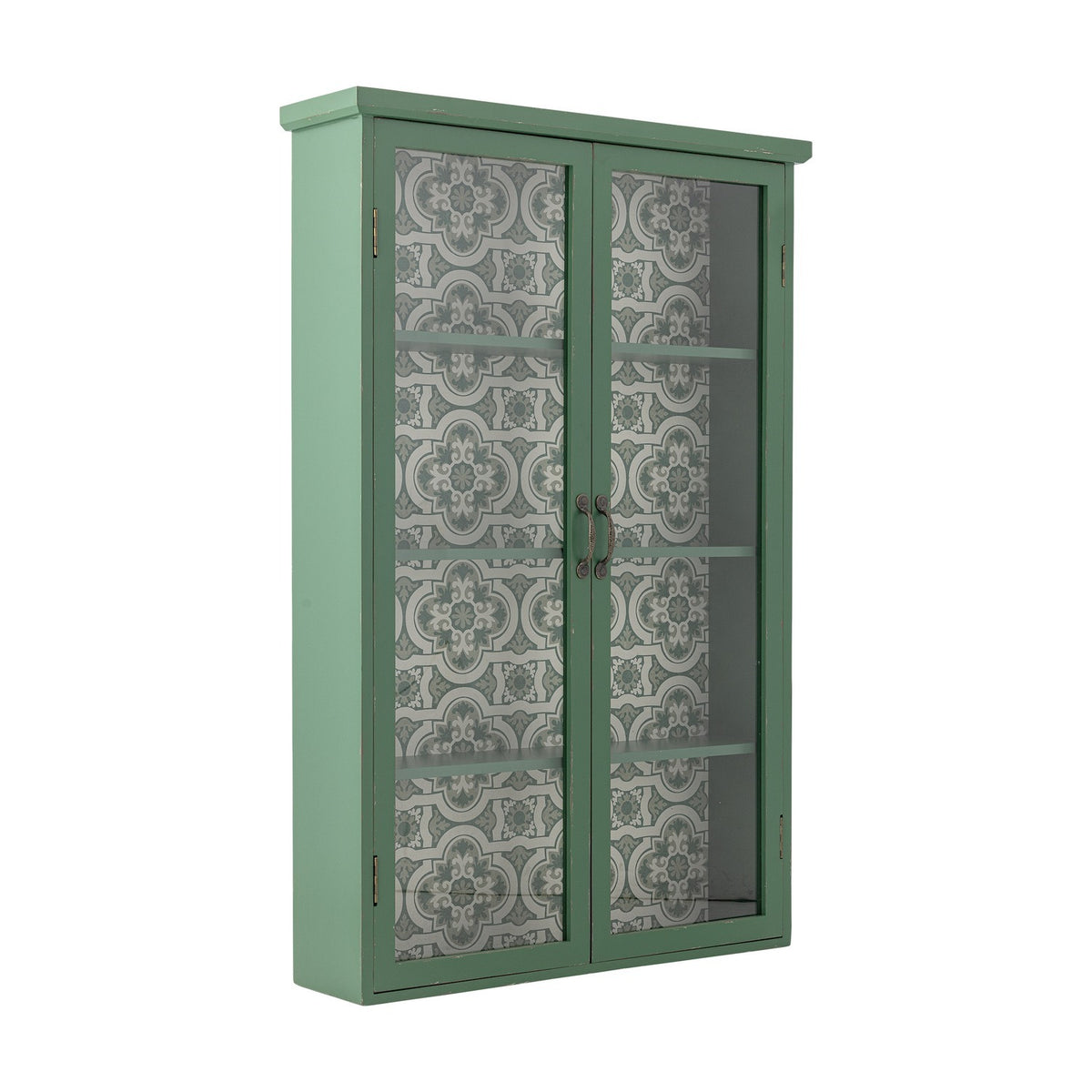 Hazem Floral Wooden Cabinet - Green