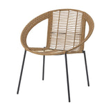 Dudine Round Garden Lounge Set of 3 - Beige
