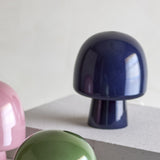 Paddy Mushroom Glass Table Lamp - Blue
