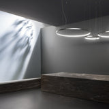 Zero Round Aluminium Ring LED Pendant Light 122cm Without Canopy