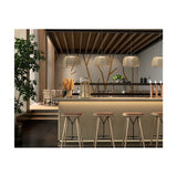Tanit S/43 Fabric LED Pendant Light - Matt Black & Beige
