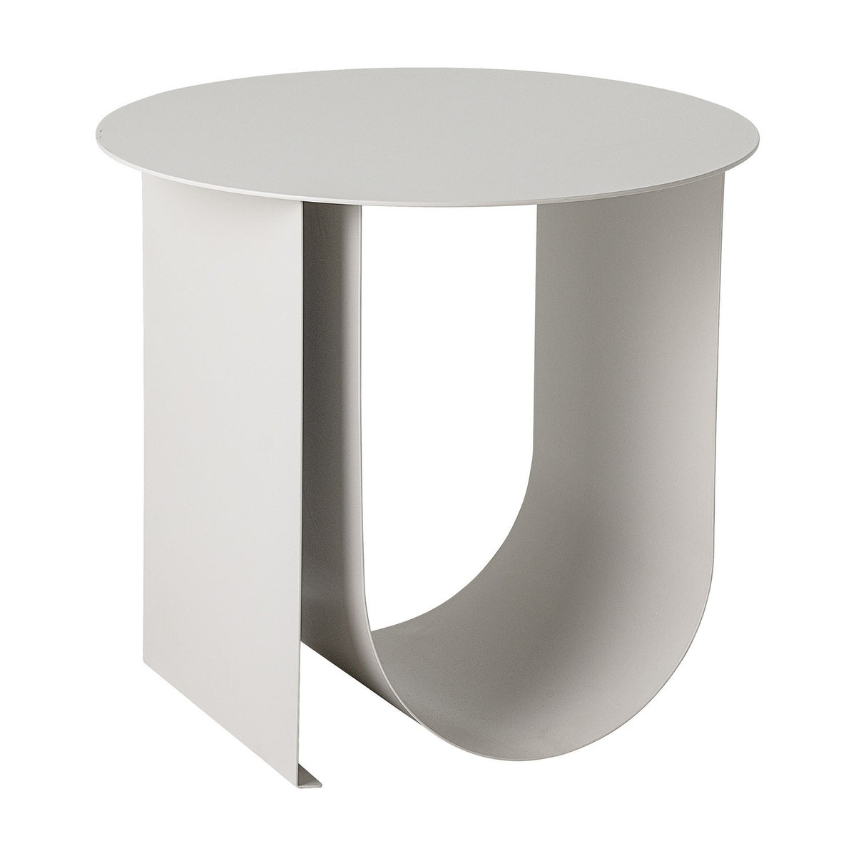 Cher Round Iron Side Table - Grey