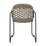 Calana Iron Garden Chair - Brown