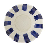 Shakti Striped Stoneware Bowl 26cm - Blue