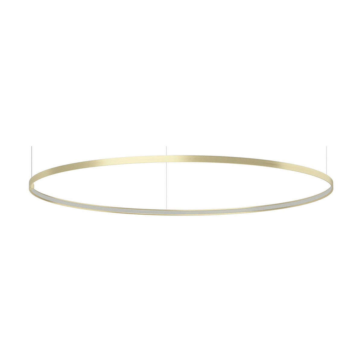 Zero Round Aluminium Ring LED Pendant Light 146cm Without Canopy