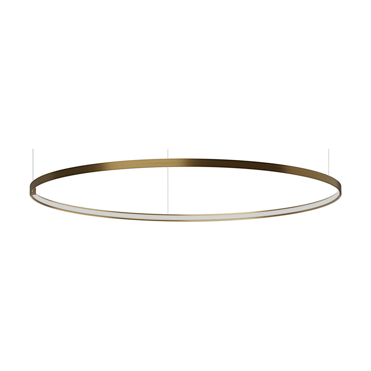 Zero Round Aluminium Ring LED Pendant Light 122cm Without Canopy