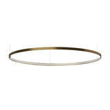 Zero Round Aluminium Ring LED Pendant Light 122cm Without Canopy