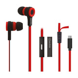 AV:Link Rubberised USB-C Stereo Earphones with Mic