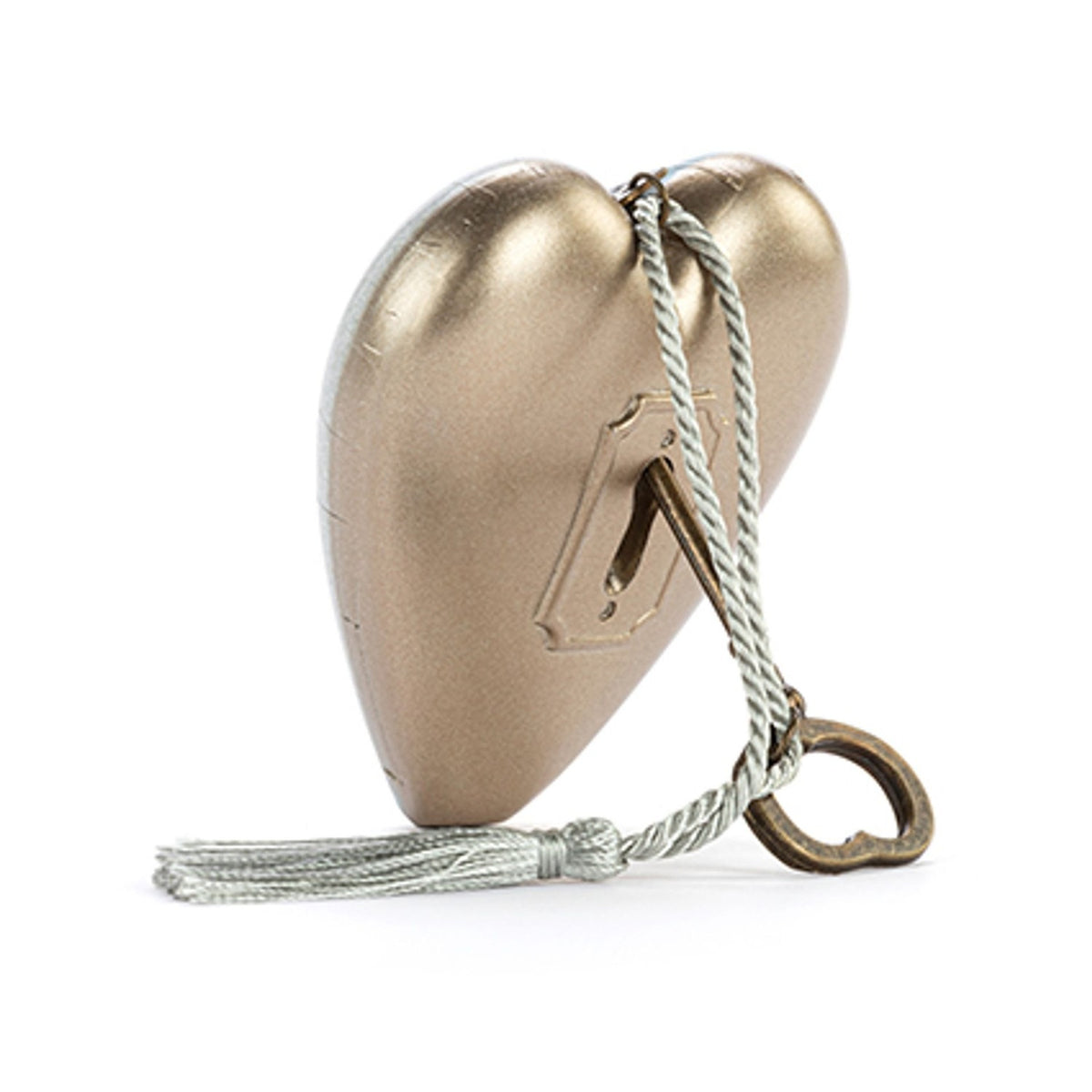 Forever Friends Art Heart Hanging Ceramic Decoration - Stone