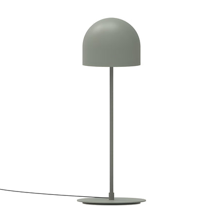 Rio 2 Light Dome Mushroom Table Lamp in green, featuring a rounded dome shade on a slim iron stem with a flat round base, set against a plain white background.