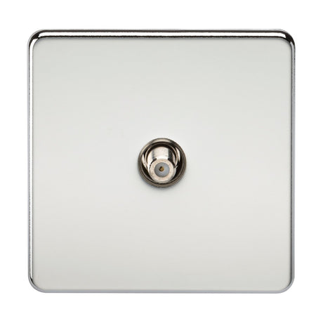 SAT TV Outlet (Non-Isolated) - Polished Chrome